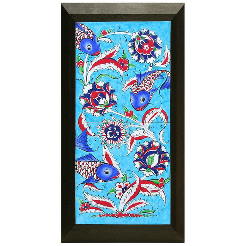 限定品☆トルコイズミル陶器・タイル・アート絵画 タペストリー