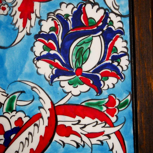 限定品☆トルコイズミル陶器・タイル・アート絵画 タペストリー