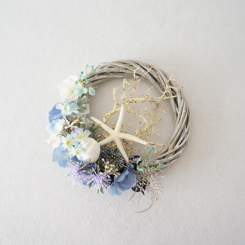 海の中のフラワー〜サマーリース〜 リース hanahi.flower 通販