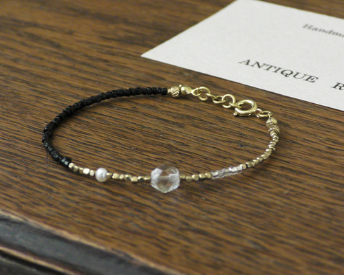 フランスアンティークブレスレット フランス製 アンティークシルバー チェーンブレスレット