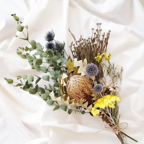 ドライフラワースワッグ❀ブーケ ギフト ドライフラワー cocoshop 通販