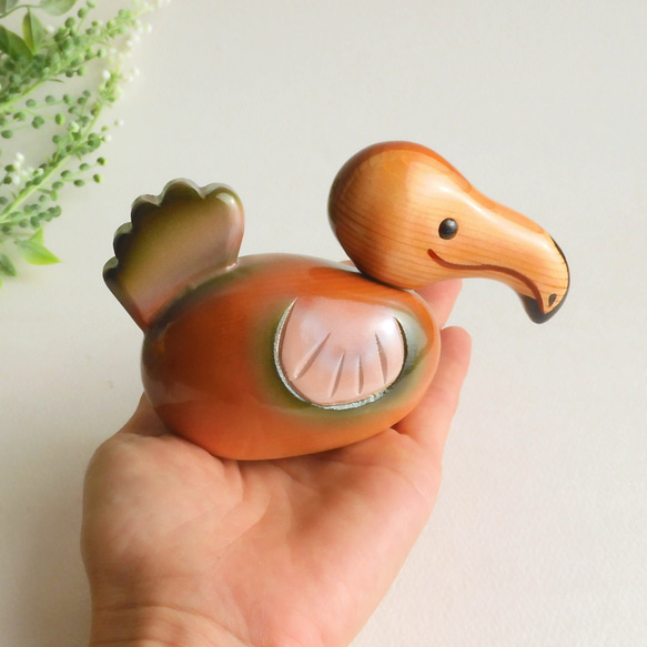 ドードー鳥 （★台付き） Dodo bird / wood animal 11枚目の画像