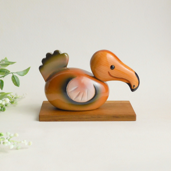 ドードー鳥 （★台付き） Dodo bird / wood animal 2枚目の画像