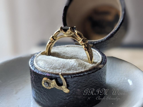 【受注生産】～GRIM Works～｜S/C RING （真鍮）｜Square Ring｜真鍮製｜Brass 10枚目の画像