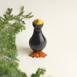 アヒル 黒 （木 動物 置物 duck / bird / wood / animal / figurine ) 5枚目の画像