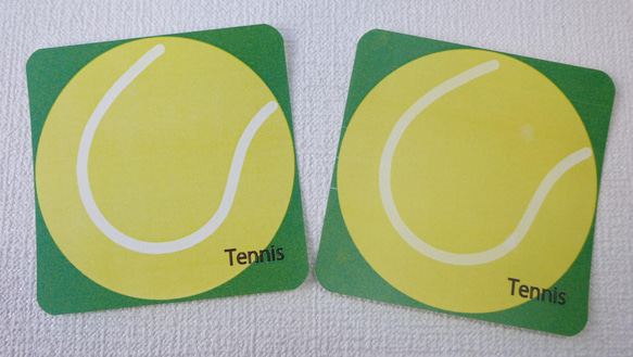 【国内送料無料】テニスボール　メッセージカード　24枚入り 2枚目の画像