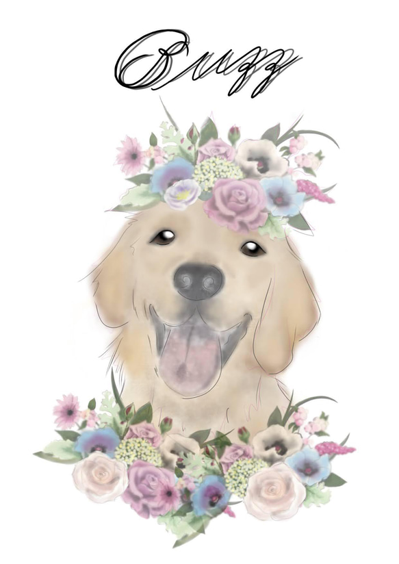 水彩画風のおしゃれで可愛い似顔絵を制作いたします。オーダー 水彩画風のおしゃれで可愛い似顔絵を制作いたします。オーダー