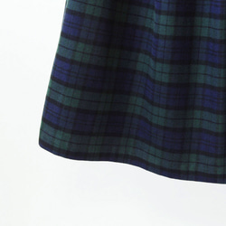 ●【オーダー品】上品で大人な色合い ブラックウォッチのスカート｜ロング / マキシ / タータンチェック 8枚目の画像