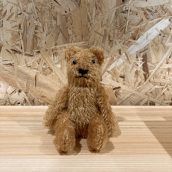 国内作家 アンティーク風テディベア ぬいぐるみ ぴーなつふぁく