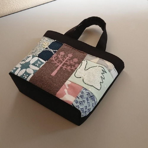 M☆ミナペルホネンのトートバッグ ♡愛しのパッチワーク-146