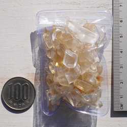 天然石シトリン(ブラジル産)約35g詰合せ約3～12mm さざれ石 穴なし 黄水晶 鉱物鉱石[sa-220117-04] 5枚目の画像