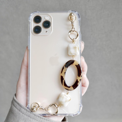 カーキリングのキーリングハンガー　スマホケース　iPhoneケース　全機種　スマホチェーン 1枚目の画像
