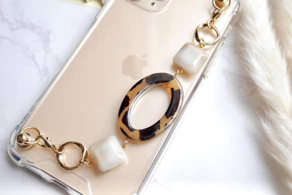 カーキリングのキーリングハンガー　スマホケース　iPhoneケース　全機種　スマホチェーン 5枚目の画像