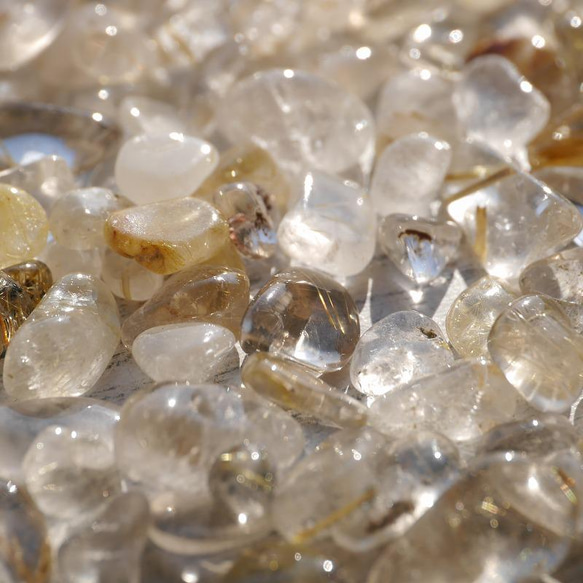 天然石ルチルクォーツ(ブラジル産)約25g分詰合せ 約4～9mm 穴なし さざれ石 金針水晶[sa-220117-07] 10枚目の画像