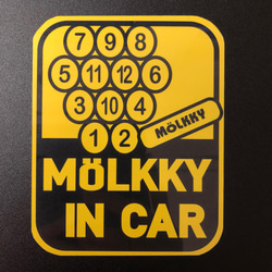 MÖLKKY IN CAR（モルック　イン　カー）マグネットシート 4枚目の画像