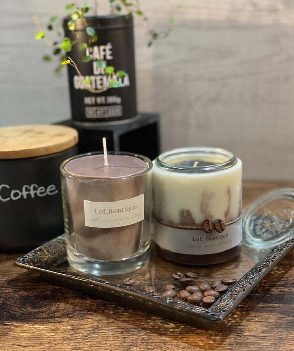 Tea time candle［Coffee］2点セット 送料無料 2枚目の画像