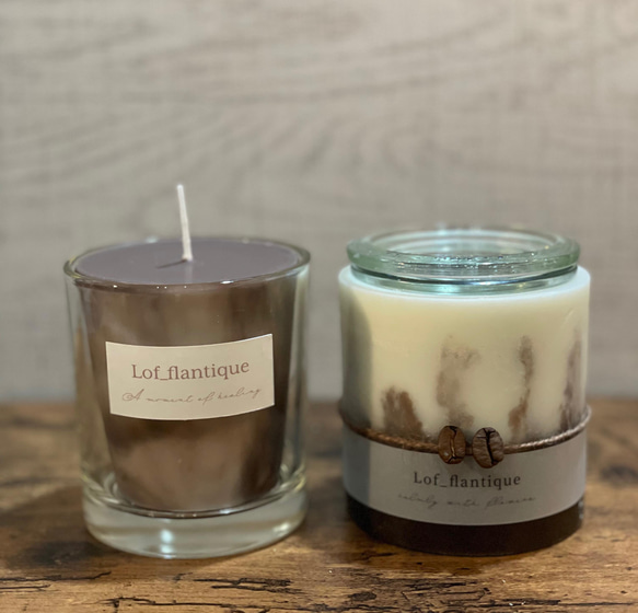 Tea time candle［Coffee］2点セット 送料無料 3枚目の画像