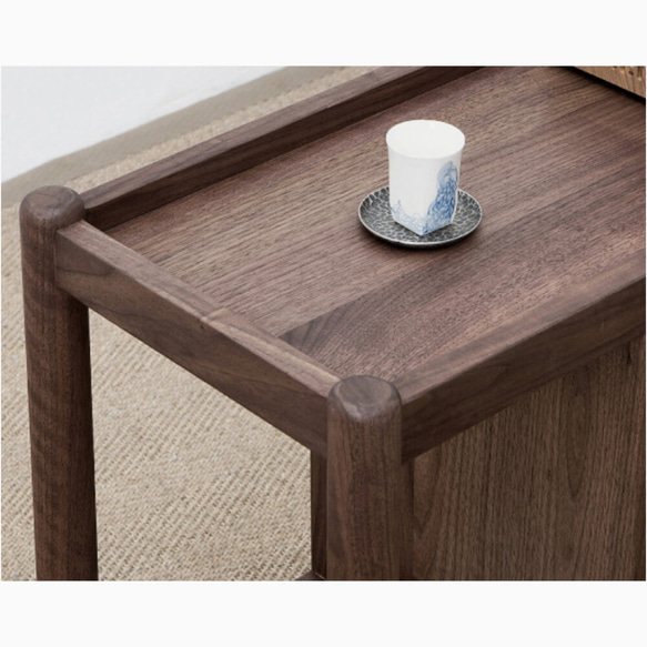 オーダーメイド 職人手作り サイドテーブル ソファーテーブル 机 インテリア 家具 無垢材 木工 天然木 LR2018 3枚目の画像