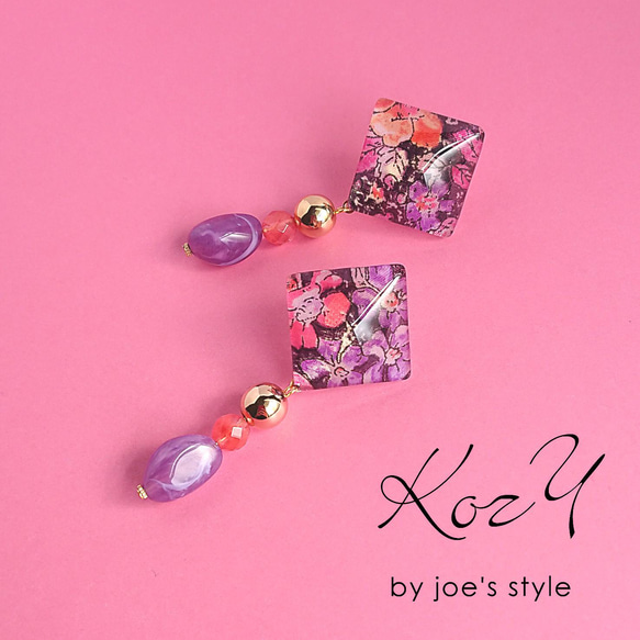 本日限定価格【kopoli コポリ】 イヤリング ガラスアクセサリー　ノーチェ kopoli コポリ イヤリング ガラスアクセサリー ノーチェ