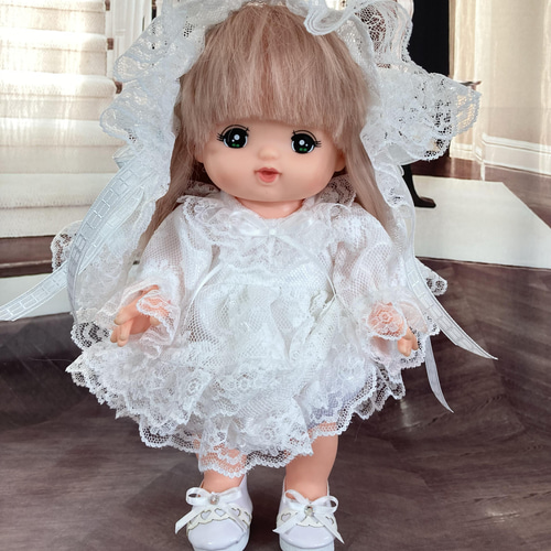 メルちゃんウエディングドレス靴込み3点セット おもちゃ・人形 うさ