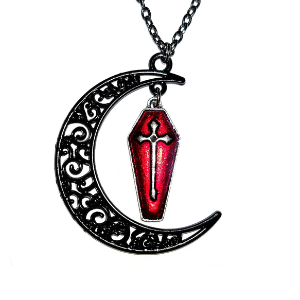 ヴァンパイア 吸血鬼 月 棺 十字架 ブラック ゴシック メンズ