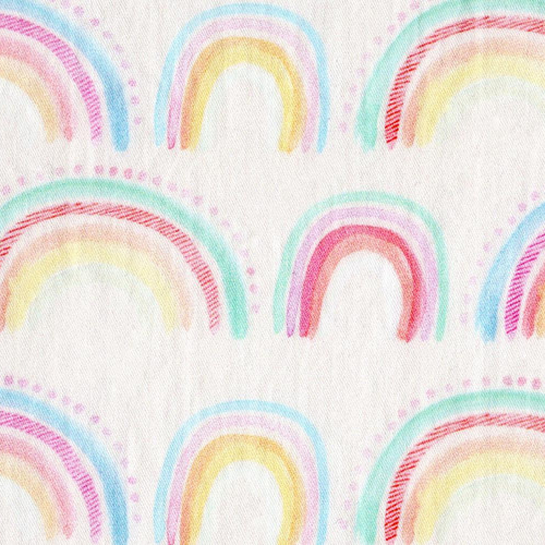 名入れ可】「にじ＆ストライプ」コップ袋 巾着 その他入園グッズ