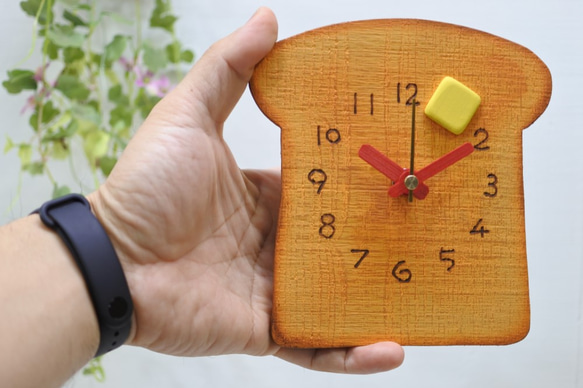 　【あっこ様専用ページ】トーストの時計 置時計タイプ　食パン 5枚目の画像