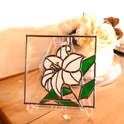 プルメリア額縁付き（ステンドグラス風グラスアート） その他