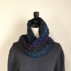 10%OFF】ブリオッシュ編みのたっぷりマフラー ミックスブラウン