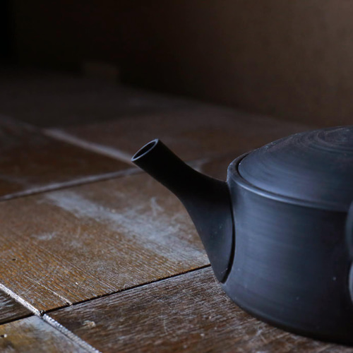 煎茶が美味しく飲める平型急須【愛知県常滑産】玉光窯さんのつくる常滑