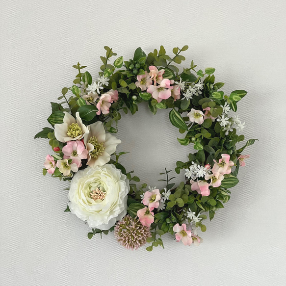 ラナンキュラスのリース リース AilesBlanches 通販 13262036｜Creema