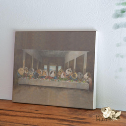織物面板斯堪的納維亞室內藝術面板插圖面板板畫最後的晚餐*豚鼠 第2張的照片
