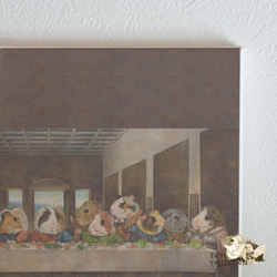 織物面板 斯堪的納維亞室內藝術面板 插圖面板 繪畫 最後的晚餐 * 豚鼠 第3張的照片
