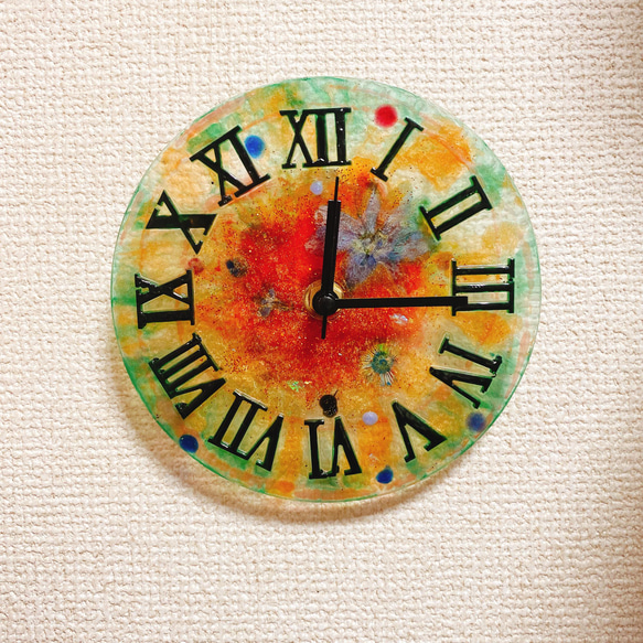 レジン時計壁掛けハンドメイド