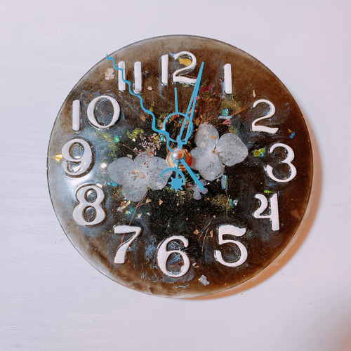 レジン時計壁掛けハンドメイド