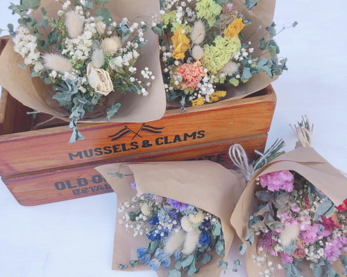 ドライフラワーミニブーケ　まりページ ドライフラワーミニブーケ まりページ ドライフラワーミニブーケ