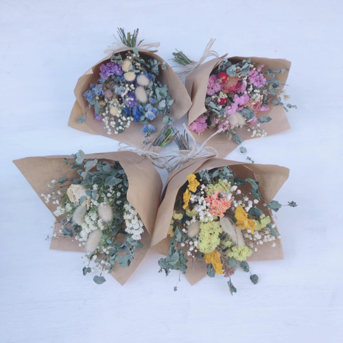 ドライフラワー　ミニブーケ　・.＊専用ぺージ.・＊ ドライフラワーミニスワッグミニブーケ | feliur