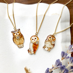 Owl necklace｜フクロウネックレス〔動物シリーズ〕 5枚目の画像