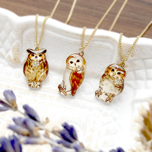 Owl necklace｜フクロウネックレス〔動物シリーズ〕 ネックレス