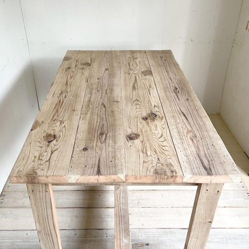 リサイクルウッド☆足場材 幅130cm ダイニングテーブル RW0189