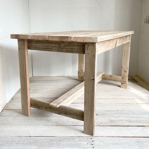 リサイクルウッド☆足場材 幅130cm ダイニングテーブル RW0189