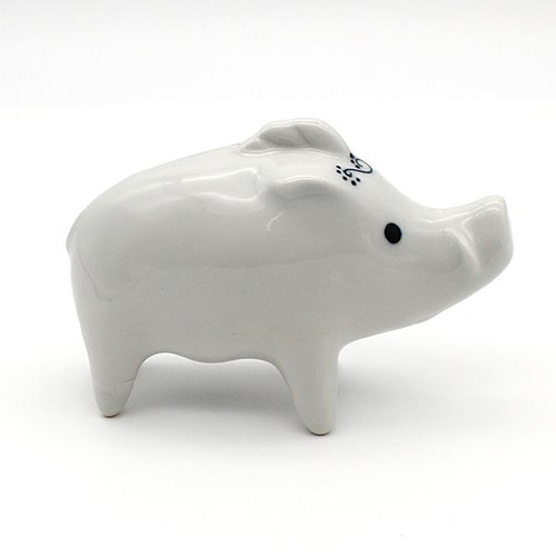 【美品】イノシシ　陶器　香合　置物　インテリア　工芸品　美術品　A1113 美品】イノシシ 陶器 香合 置物 インテリア 工芸品 美術品 A1113