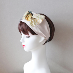 30%OFF ◆ 拼布風格絲帶髮帶A<hairband226> 第2張的照片