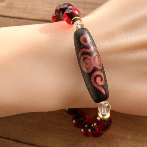 開光☆ 法相仏顔天珠 ブレスレット dzi ＊ ΚΑйON ＊ 通販 13263367