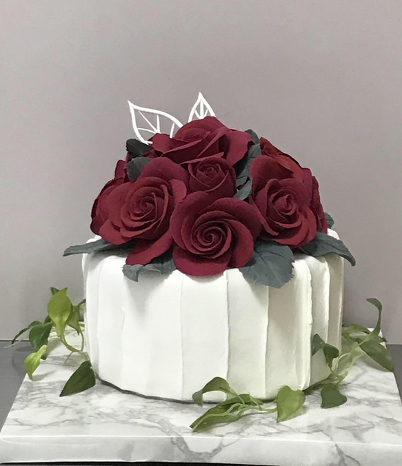 クレイアートの真紅の薔薇 クレイアートの真紅の薔薇