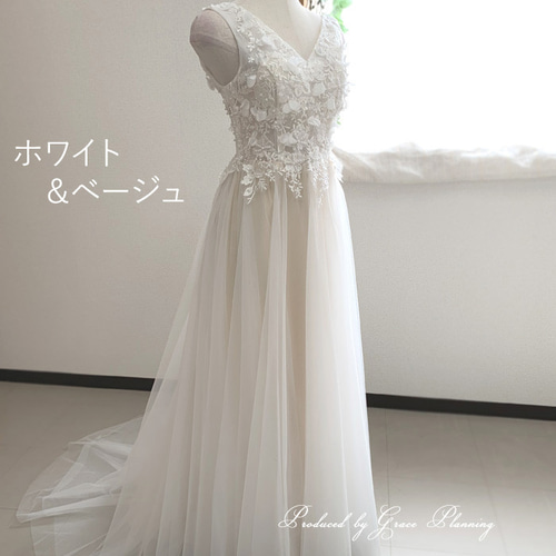 人気ウェディングドレス 7号9号11号 二次会 白/ベージュ 胸元刺繍ノースリーブ Aラインドレス 5007 ドレス AMI dress 通販|Creema(クリーマ) 13263529 人気ウェディングドレス 7号9号11号 二次会 白/ベージュ 胸元刺繍ノースリーブ Aラインドレス 5007 ドレス AMI dress 通販|Creema(クリーマ) 13263529