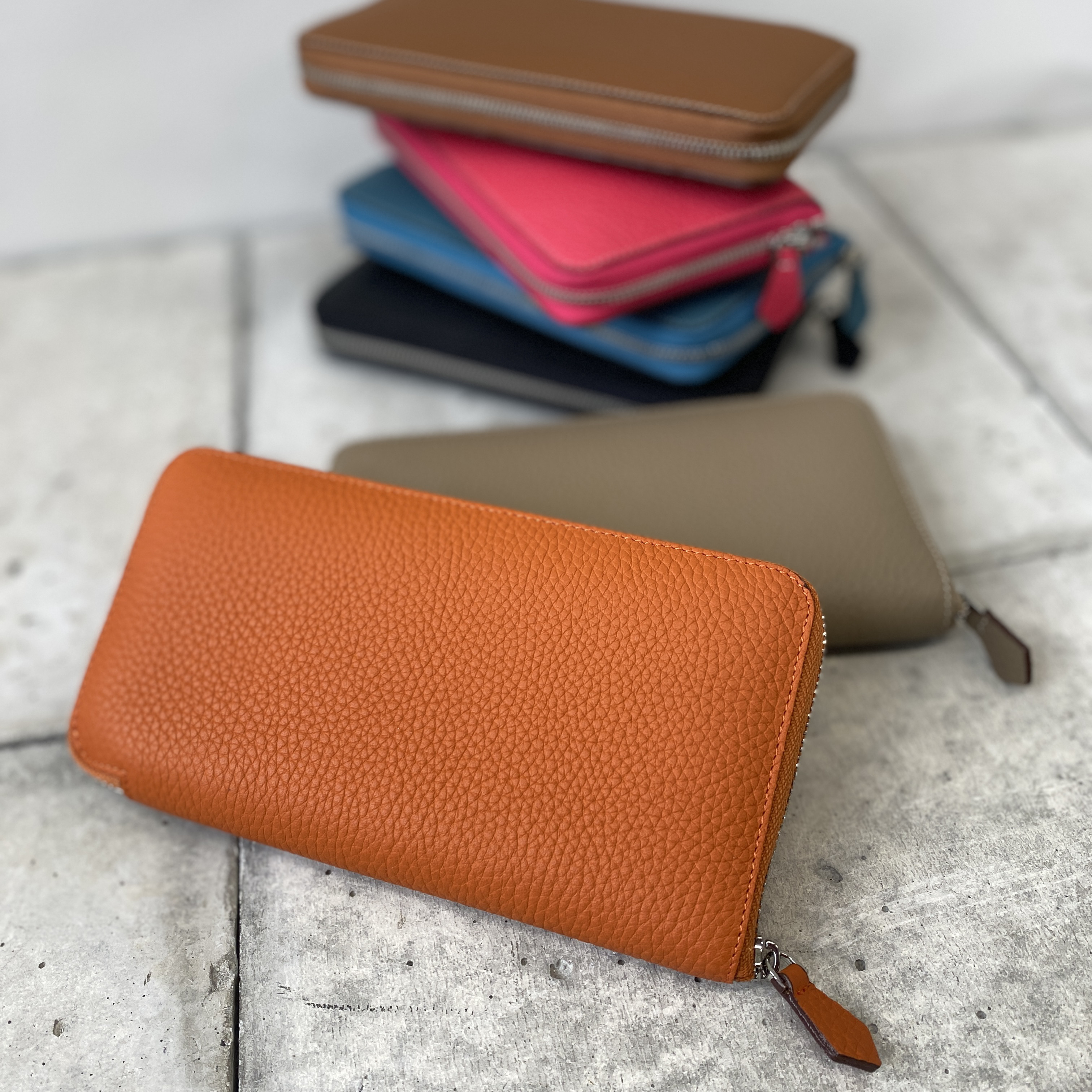 【本革】シュリンクレザー ウォレットＳ／ギフト プレゼント 贈り物 ベーシック コンパクト スリム