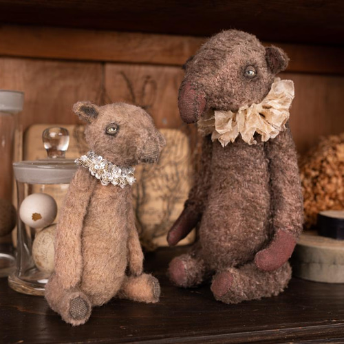 新素材新作 nicomeem】ちびバク テディベア 人形 ぬいぐるみ nicomeem 通販 体長10cm - 30cm