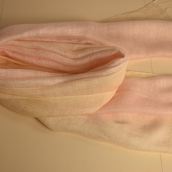二重紗織お肌触りの良いシルクレーヨン「さくら色～薄かりやす色」　 12枚目の画像
