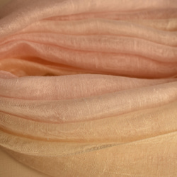 二重紗織お肌触りの良いシルクレーヨン「さくら色～薄かりやす色」　 6枚目の画像